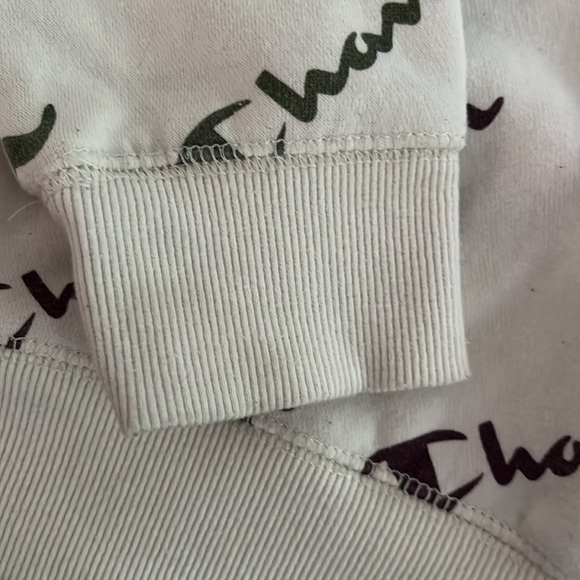 Youth Champion Hoodie Sweatshirt white Pullover Size L-Allover Graphics - Picture 4 of 10